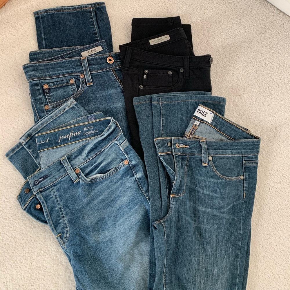 4 pairs of jeans - AG / Paige /Seven